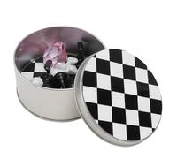 Gogogmee Expositor de Uñas Postizas Diseño de Tablero de Ajedrez, Soporte para Puntas de Uñas, Acrílico Transparente Rosa, Accesorio de Manicura Profesional para Uso Personal y Salón,