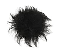 Gogogmee Extensión de Cabello Humano para Hombre, Tupé Postizo Negro Clip, Diseño Natural y Elegante para Uso en Halloween y Ocasiones Obsequios