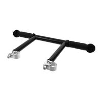 Gogogmee Extensor de Manillar Antideslizante Ajustable para Cochecito de Ñiño, Reposabrazos Alargado Doble Tubo Hebilla Negra de 22 Mm, Accesorio Adecuado para Paseo y Viajes Familiares