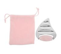 Gogogmee Face Massager Tool Masajeador Facial Herramienta Gua Sha Herramienta Facial Gua Sha Acero Inoxidable Silver