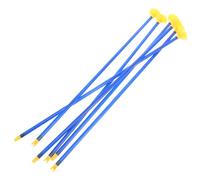 Gogogmee Flechas de Ventosa para 42 Cm de Plástico Azul 6 Piezas Juego de Tiro para Interior y Exterior Suministros para Fiestas de Cumpleaños