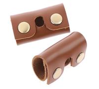 Gogogmee Fundas Protectoras para Maquinilla de Afeitar 2 Piezas Tamaño Pequeño Color Marrón Protección para Cabezal Afeitadora Manual Uso Personal Cuidado Diario