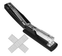 Gogogmee Grapadora de Escritorio Metálica Negra con Caja de Grapas Diseño Ergonómico y Alta Capacidad para Encuadernar Documentos y Libros Oficina Escuela y Hogar