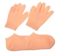 Gogogmee Guantes Hidratantes para Manos Secas y Calcetines Hidratantes para Pies Reutilizables Transpirables Suaves y Elásticos Protección Nocturna para Cuidado Piel y Prevención de