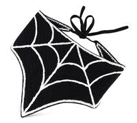 Gogogmee Halloween Head Scarf With Spider Web Design Adjustable Triangle Bandana For Women Comfortable Hair Accessory For Halloween Costume And Party Decor