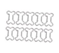 Gogogmee Hebillas Prácticas 20 Piezas Colgantes de Seguridad con Formas Anormales Aleación de Aluminio para Llaveros de Exterior Color Aleatorio
