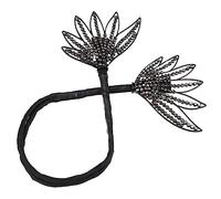 Gogogmee horquillas hair clips pasador alfileres horquilla fabricante de bollos para el cabello decoración de moda creador creativo de moños para el cabello diademas de mujer Metal Black