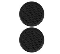 Gogogmee Humidificador para Cigarros Redondo Negro, Diseño Portátil y Material Abs Esponja, Estuche de Almacenamiento para Control de Humedad Eficaz, 2 Piezas