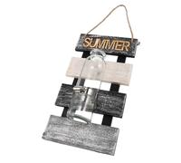 Gogogmee Jarrón para Colgar La Pared con Tablero De Madera Macetero Colgante De para Interior Decoración del Moderna