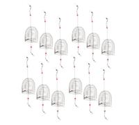 Gogogmee Jaula Trampa de Cebo de Pesca Grande 6 Cm Acero Inoxidable 12 Piezas Cesta Portátil para Alimentador de Carpas Agua Dulce y Salada Resistente Anticorrosión
