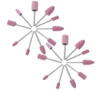 Gogogmee Juego de 20 Brocas de Molienda de Piropiedra para Taladro, Accesorios para Herramientas Rotativas de Pulido, Brocas Abrasivas para Esmerilar Metal y Madera, Adecuado para Tallado