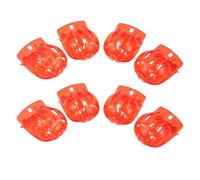 Gogogmee Juego de 8 Clips para Marcar Bolas de Golf Color Rojo Plantilla de Alineación 3 Líneas para Marcador de Putt Reutilizable Herramienta Ligera para Golf Campo y Viaje