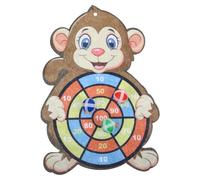 Gogogmee Juego de Dardos Bola Adhesiva, Tablero Pequeño con Gancho, 3 Bolas Seguras para Interior, Juguete Interactivo Educativo para Coordinación Mano-Ojo y Puntería Color Color Aleatorio