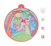 Gogogmee Juego de Diana Adhesiva 6 Balones Pegajosas de Colores Tablero de Juguete Interactivo para Desarrollo Psicomotor Casa Jardín y Fiestas Infantiles