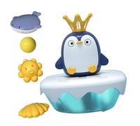 Gogogmee Juguete de Baño para Bebés Pingüino Que Rocía Agua Juguete para Bañera de Duradero Divertido y Educativo para Fomentar Hábitos de Limpieza Diarios