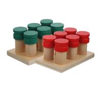 Gogogmee Juguete Montessori Sensorial de Madera para Bebés Caja de Olores para Meses de Aprendizaje Parasarrollo Cognitivo y Motricidad