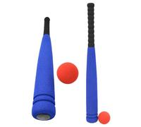 Gogogmee Kit de Béisbol de Esponja, 2 Bates y 2 Balones, Material Eva Suave, Colores Aleatorios, Juguete Deportivo para Práctica y Entrenamiento al Aire Libre, Color Color Aleatorio
