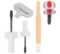 Gogogmee Kit de Reparación y Herramientas de Limpieza para Máquina de Coser Destornillador Corto Metálico y Plástico, Adecuado para Proyectos de Costura en Casa