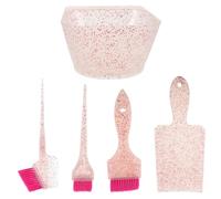 Gogogmee Kit Tinte Cabello Profesional para Mujeres de Pincel y Bol Mezclador Ergonómico Tablero para Mechas y Peinado Accesorios para Salón o Uso DIY Color y Aplicación Precisa