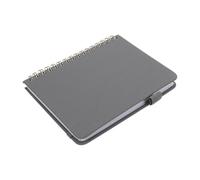 Gogogmee Libreta de Direcciones A6 con Índice Alfabético, Cuaderno de Bolsillo Gris, 128 Páginas para Números de Teléfono y Correos Electrónicos, Guía Telefónica Personal para Oficina y