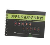 Gogogmee Libro de Práctica de Arte para Uñas con Variedad de Tipos de Uñas para Principiantes Cuaderno de Dibujo y Ejercicios para Diseño y Pintura Creativa