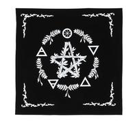 Gogogmee Mantel de Tarot de Suave con Diseño Lunar y Solar Decorativo para Mesa de Adivinación y Ornamento de Escritorio Herramienta Esencial para Brujas y Lectura de Tarot