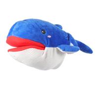 Gogogmee Marioneta de Mano Azul de Ballena 30 Cm, Juguete de Animal Marino de Peluche para Contar Historias, Marioneta Educativa Interactiva Juegos Infantiles