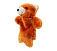 Gogogmee Marioneta de Mano Oso de Peluche Amarilla Interactiva, Juguete Didáctico de Felpa Suave, Marionetas de Animales para Contar Historias y Fomentar la Interacción Social