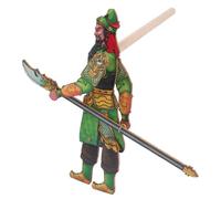 Gogogmee Marioneta de Sombras Tradicional China Guerrero Adultos Figura de Teatro de Sombras Artesanal Juguete Educativo para Coordinación Mano-Ojo Familia