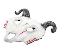Gogogmee Máscara de Cabra 3d de Pu Color Claro Lágrimas de Sangre, Talla Única, Ligera y Duradera, para Halloween, Carnaval y Fiestas de Disfraces, Accesorio de Mascarada y Cosplay