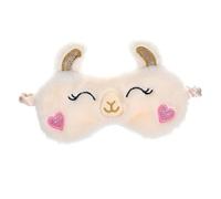 Gogogmee Máscara de Ojos con Diseño de Alpaca y Antifaz para Dormir con Bloqueo de Luz para Mujeres y Niñas Incluye Funda de Viaje