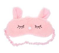 Gogogmee Máscara para Dormir de Peluche con Diseño de Conejo Bloquea la Luz y Es para Descanso Cómodo para y