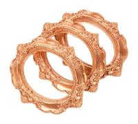 Gogogmee Mini Marcos de Fotos Ovalados Vintage Dorados de Resina 3 Unidades para Fotografía de Uñas Exhibición de Joyas y Decoración de Salones de Uñas Accesorios Retro para Sesiones y