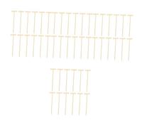 Gogogmee Mini Rastrillo de Jardín Zen de Bambú 12 Piezas Rastrillo para Alisar Arena de Cuatro Dientes Accesorio Decorativo para Caja de Arena y Escritorio Herramienta Práctica para