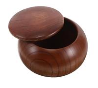 Gogogmee Mini Urna de Madera Maciza con Tapa, Sellado Hermético, Tamaño Pequeño para Cenizas de Mascotas y Humanos, Contenedor Portátil para Recuerdo Familiar y Viajes