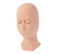 Gogogmee Modelo De Cabeza Para Práctica De Extensiones De Pestañas Molde De Cabeza De Práctica Silicona Para Entrenamiento y Exhibición De Técnicas De Maquillaje