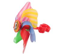 Gogogmee Molino de Viento para Bicicleta Infantil Manillar Corto, Molinete de Flores Cintas Decorativas Multicolor, Accesorio Creativo para Scooter y Bici, Fácil Manejo y Decoración