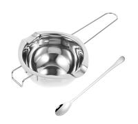 Gogogmee Olla para Fundir Chocolate y Queso de Acero Inoxidable 400Ml Kit de 2 Piezas para Repostería y Fundir Mantequilla Adecuado para Hornear y Preparar Dulces