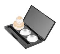 Gogogmee Paleta De Maquillaje Vacía Rectangular Con Espejo Bandeja Portatil Para Sombras De Ojos y Coloretes Incluye Discos De Aluminio y Adhesivos Dobles Para Personalizar Cosméticos