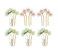 Gogogmee Palillos Cabello Hanfu Vintage 3 Pares, Horquillas con Diseño de Flores Clásicas Chinas para Mujer, Accesorios Decorativos para Bodas y Uso Diario, Diseño Tradicional en