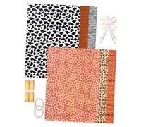 Gogogmee Papel Envolver 50x70cm Estampado Animal Envoltorio Festivo Decoración Fiesta