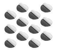 Gogogmee Parche Adhesivo Redondo Reutilizable de 100 Mm Negro, 12 Unidades, Gancho y Bucle para Insignias de Árbitro, Fijación Segura para Uniformes en Deportes, Escuela y Eventos