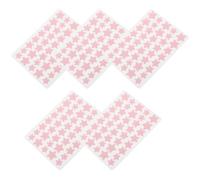 Gogogmee Parches para Granos en Forma de Estrella 5 Unidades Adhesivos Faciales Invisibles Rojos Portátiles para Cuidado del Rostro y Reducción de Imperfecciones bajo Maquillaje