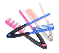 Gogogmee Peine Alisador de Cabello Plegable de Plástico Ergonómico para Alisar el Pelo, Paquete de 3 Piezas Adecuado para Salón y Uso Profesional