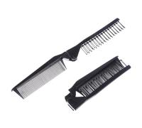 Gogogmee Peine Antiestático Plegable 5 Piezas Para Cabello Largo y Liso, Peine De Plástico Resistente Compacto Para Viaje y Peluquería, Color Negro, Tamaño Mini Portátil