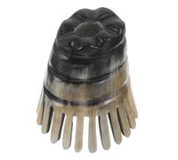 Gogogmee Peine De Masaje De Cuerno Natural Cepillo Desenredante De Cuerno De Exfoliante Cabelludo Para Masajes Relajantes El Hogar Uso Diario