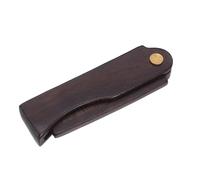 Gogogmee Peine Plegable de Madera Negra para Hombres Peine Fino Antistático para Peinar Cabello Barbas y Bigotes Diseño Ergonómico y Portátil para Uso Diario y Viaje Resistente y