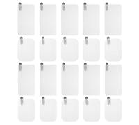 Gogogmee Películas Electrostáticas para Cámaras de Tablero de Coche, Protectoras para Parabrisas, Pet Transparente, sin Adhesivo, Tamaños 60x80 y 60x110 Mm, 20 Unidades para Instalación