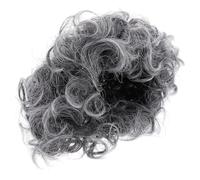 Gogogmee Peluca de Mujer Rizada Corta Gris para Disfraz de Abuela Accesorio Sintético para Fiesta y Cosplay Ligera y Duradera Decorativa para Eventos