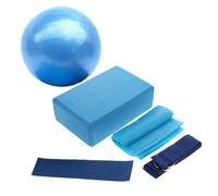 Gogogmee Pilates y Yoga Azul Pelota Pequeña Multifuncional para Ejercicios Casa Equipo Versátil para Gimnasio y Mejora de Postura